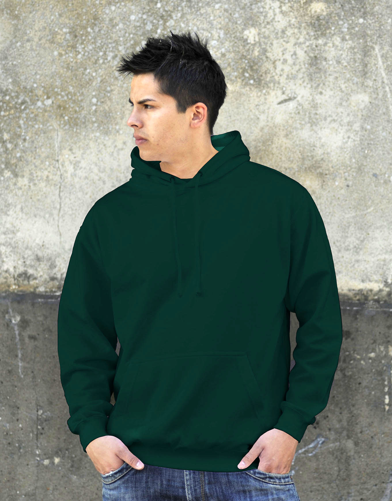 AWDis JH001 College hoodie Bottle Green