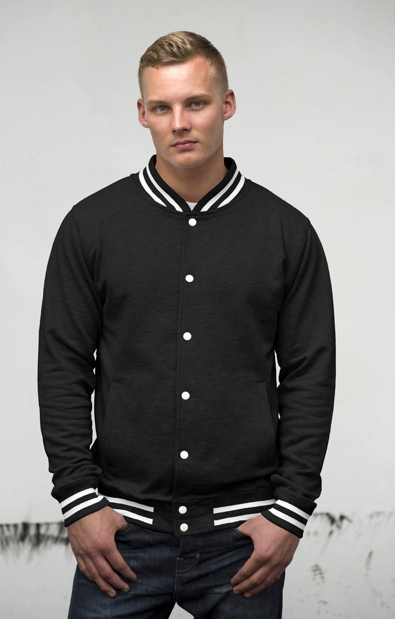 AWDis College Jacket JH041 Jet Black