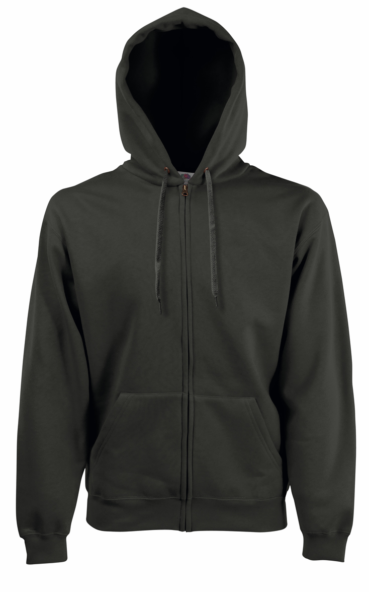 Fruit of the Loom Hooded Jacket 620620 Charcoal