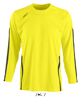 Sols Wembley Kids LSL Lemon - Black