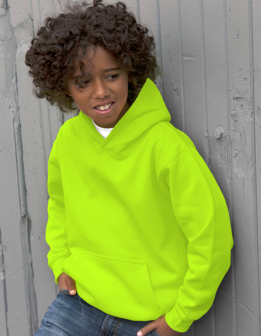 AWDis Kids Electric Hoodie JH04J Hoodie Kind Electric Green