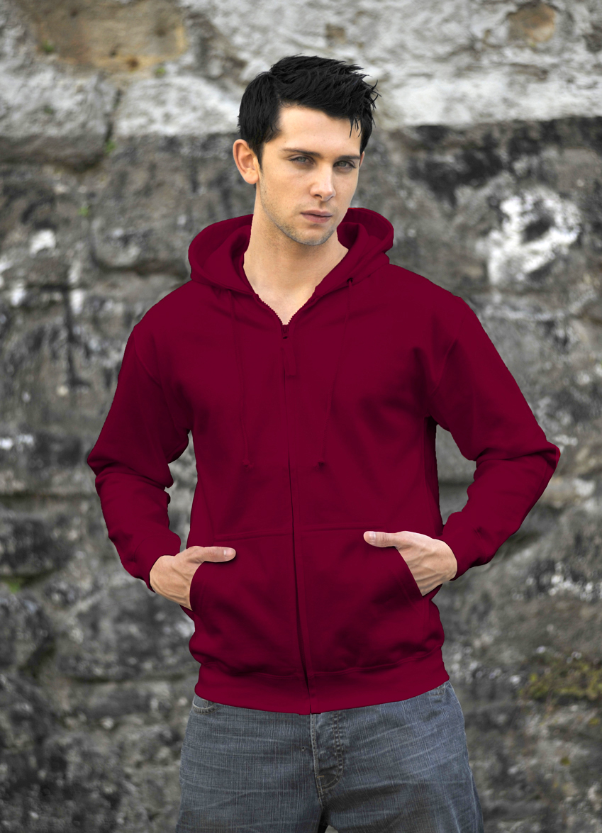 AWDis Zoodie JH050 hoodie Red Hot Chilli