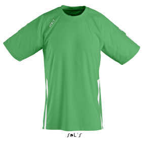 Sols Wembley Sportshirt Bright Green - White