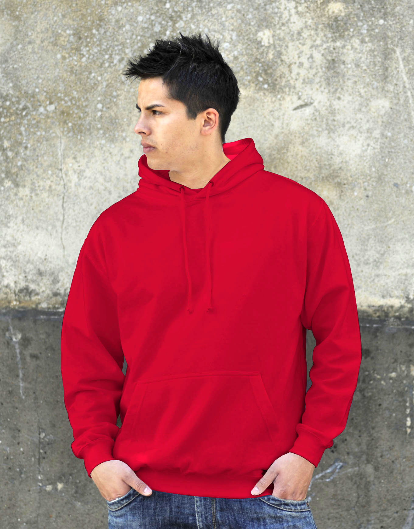 AWDis College Hoodie Fire Red
