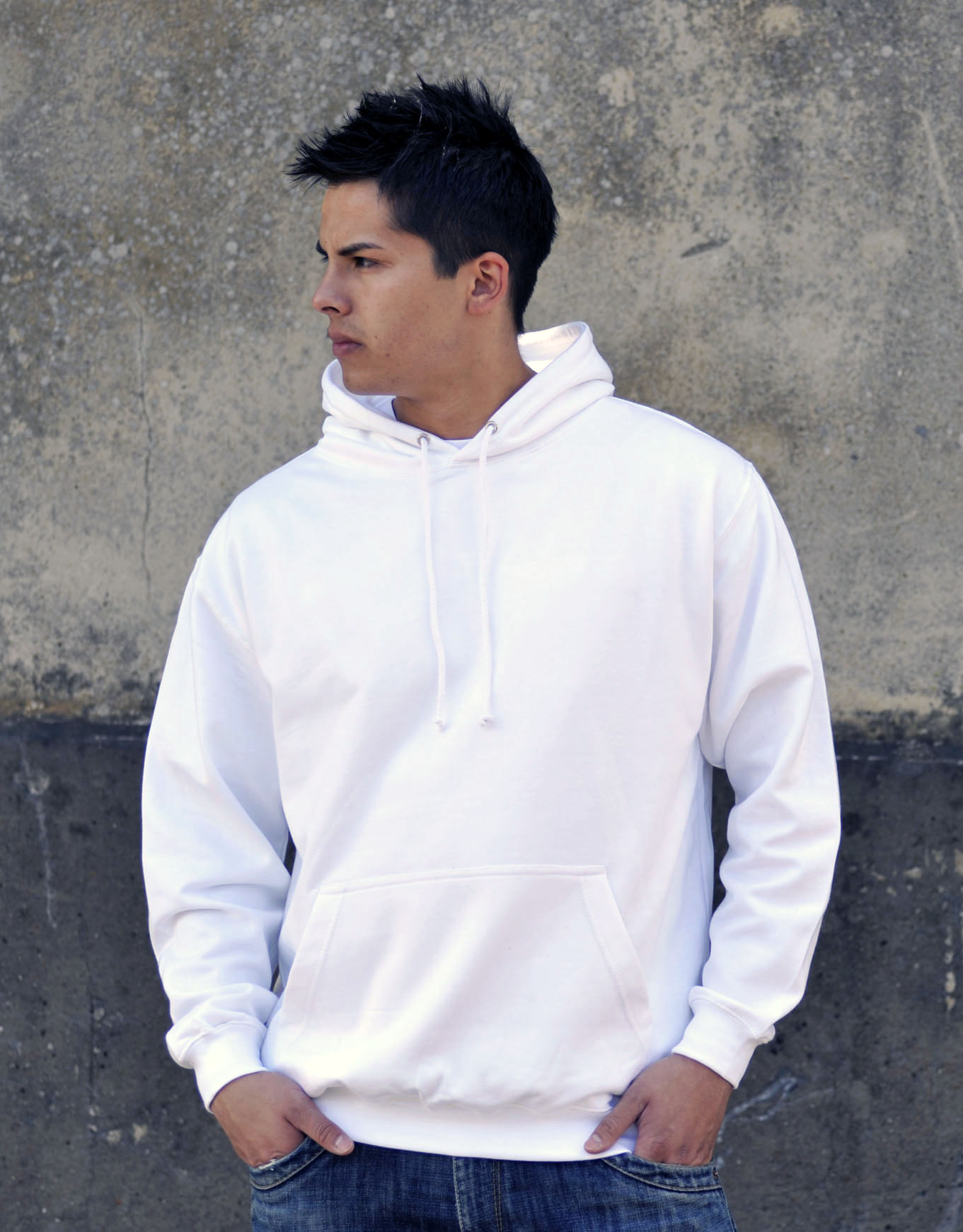 AWDis JH001 College hoodie Arctic White