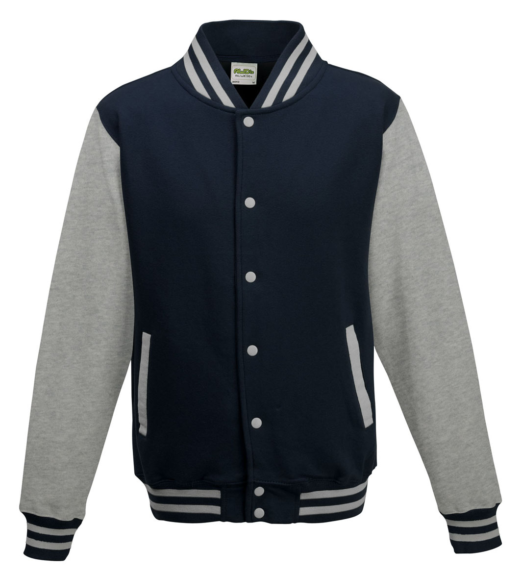 JH043 Oxford Navy - Heather Grey