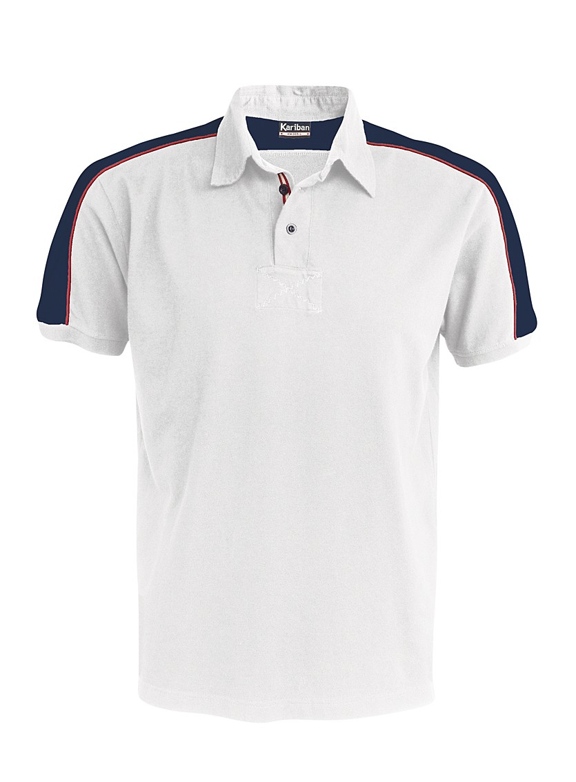 KM203 White-Navy-Red