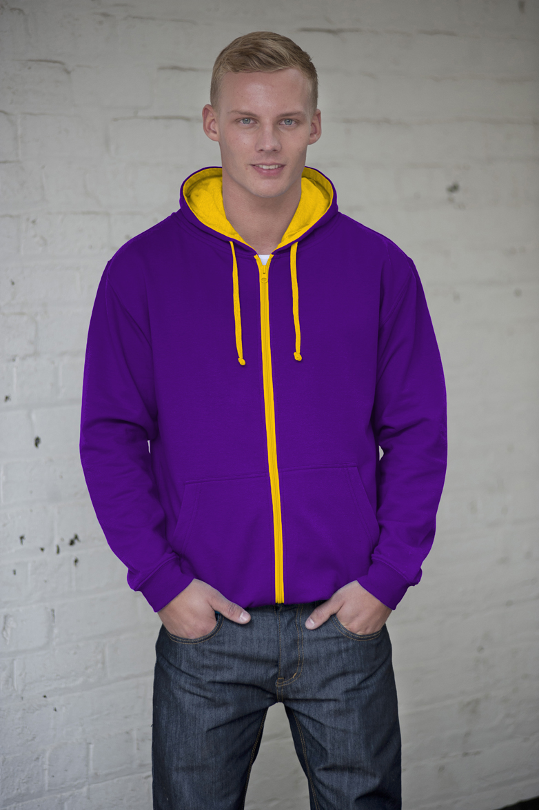 AWDis JH053 Purple - Sun Yellow