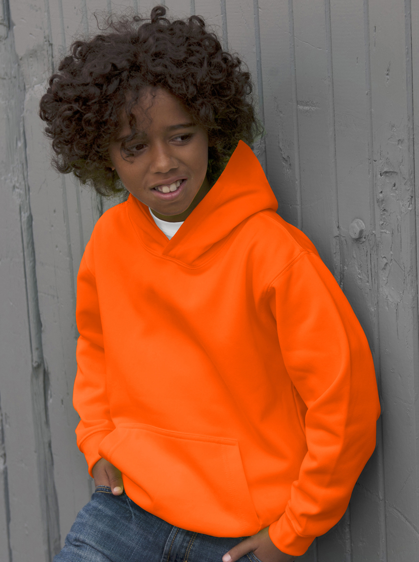 AWDis Kids Electric Hoodie JH04J Hoodie Kind Electric Orange