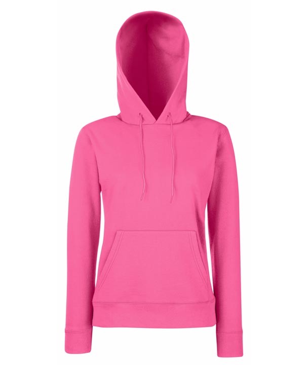 Fruit of the Loom Lady Fit Hoodie 620380 Fuchsia