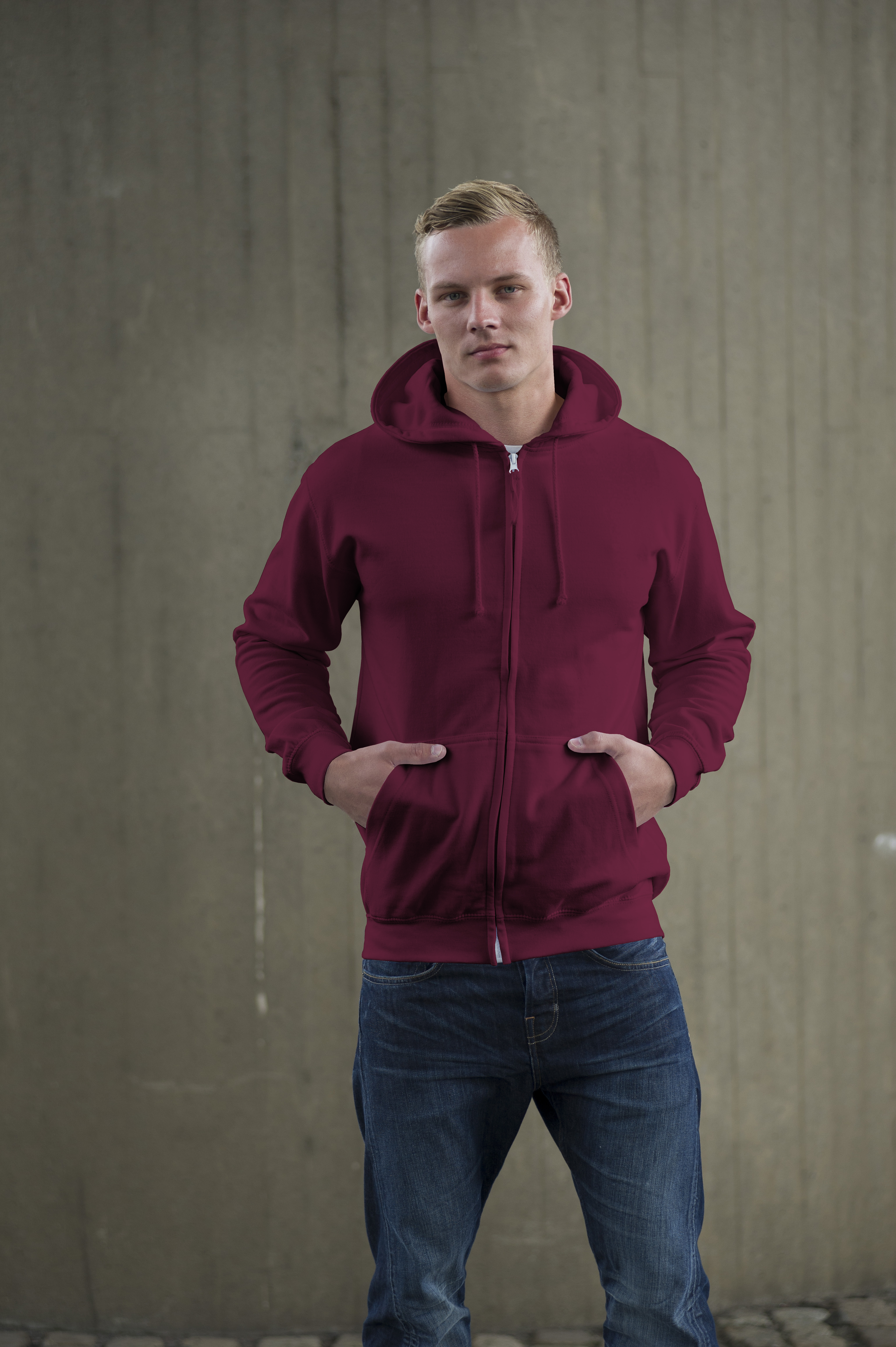 AWDis Zoodie JH050 hoodie Burgundy