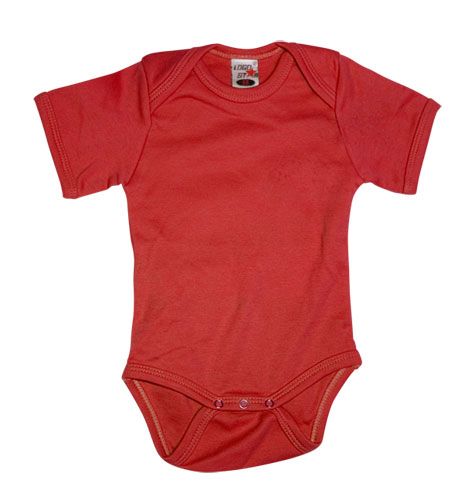 Shortsleeve Romper Red