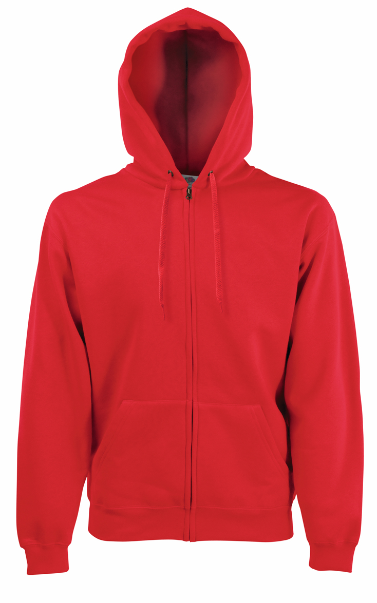 Fruit of the Loom Hooded Jacket 620620 Red