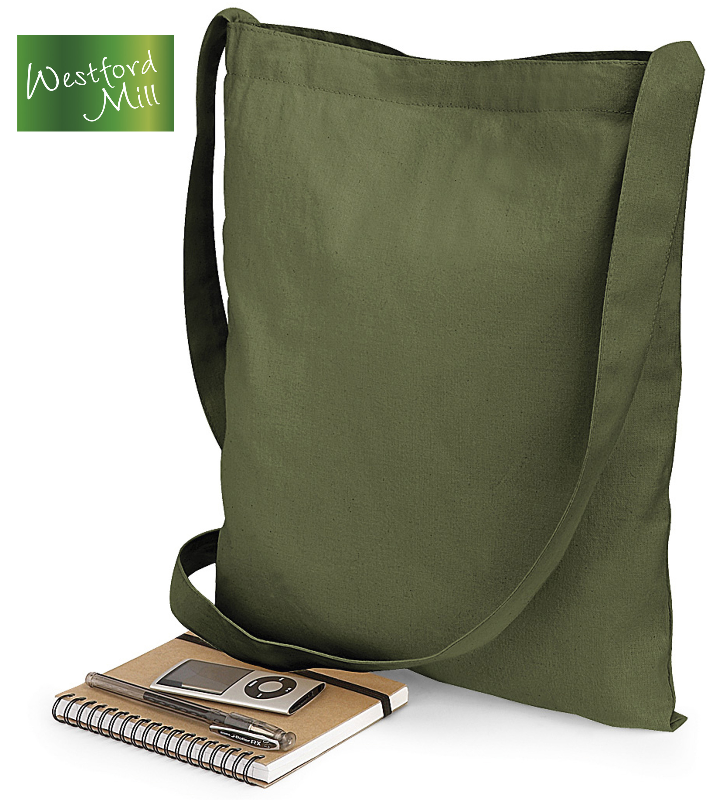 Organic Cotton draagtas lang hengsel