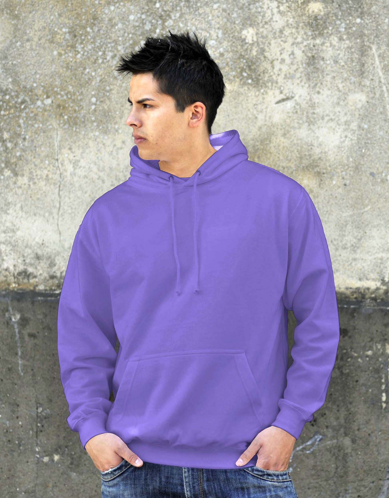 AWDis College Hoodie True Violet