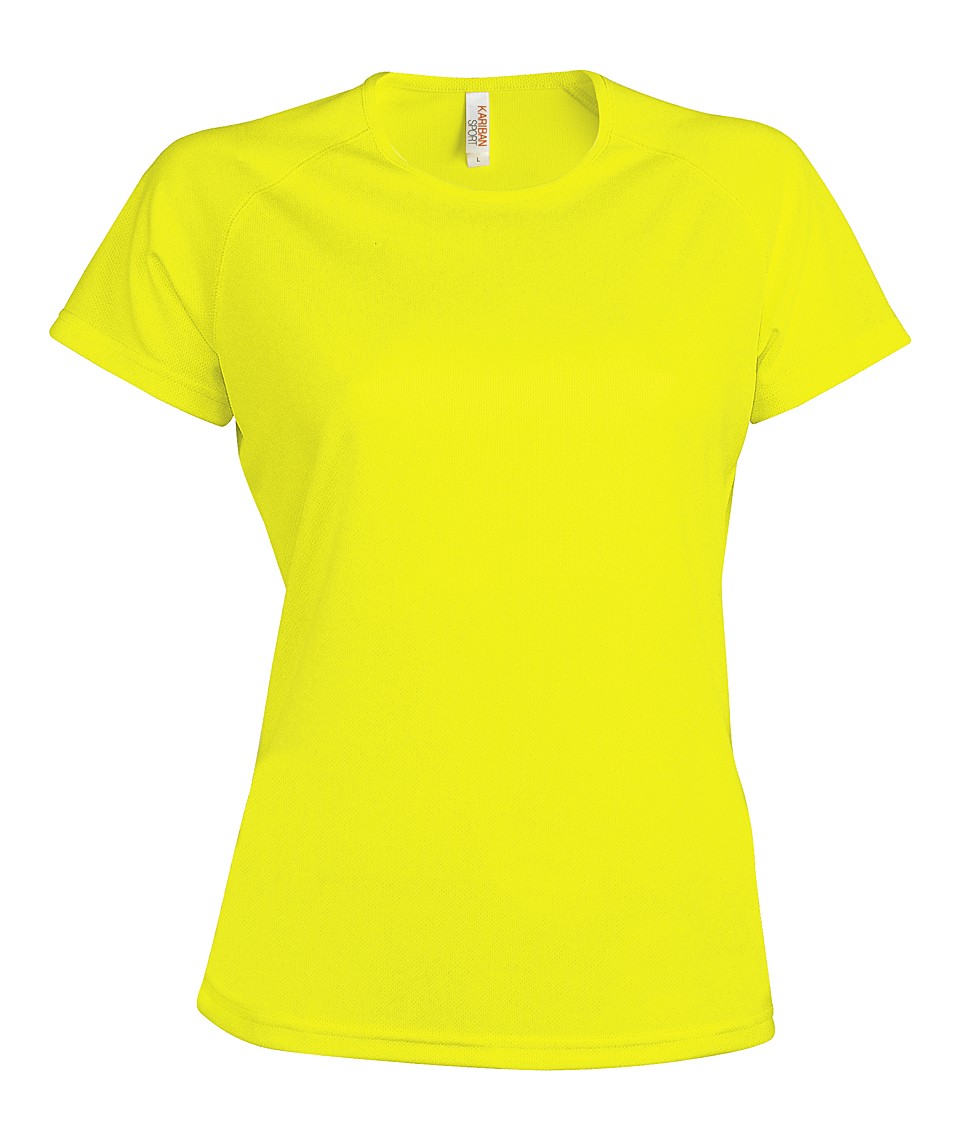Heren Sport T-shirt KS030 Fluor Yellow