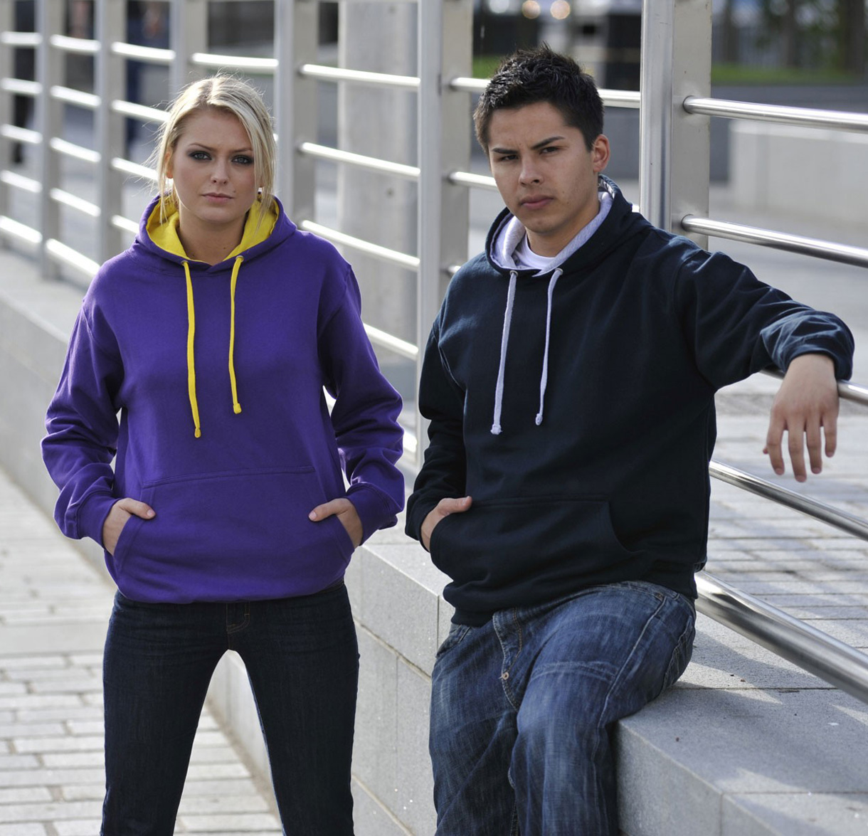 AWDis JH003 Varsity hoodie Foto