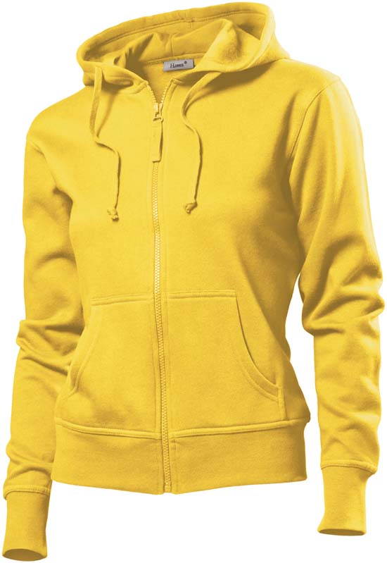 Hanes Spicy dames hoodie 6510 Sun Flower Yellow